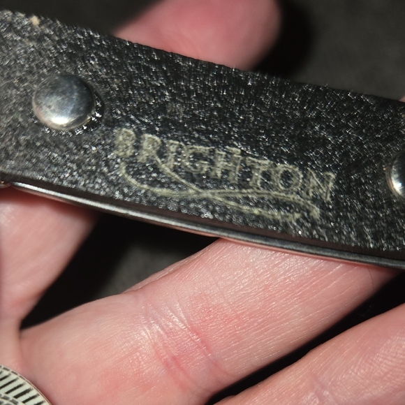 Brighton Black Belt with Silver Detailing - Picture 5 of 8